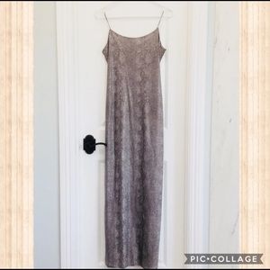 Silver SNAKE SEQUIN GOWN PROM DRESS 9/10